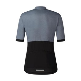 SHIMANO Cyklistický dres s krátkym rukávom - ELEMENT - šedá/čierna