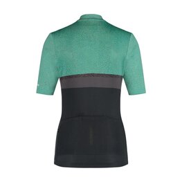 SHIMANO Cyklistický dres s krátkym rukávom - SUMIRE - zelená/šedá