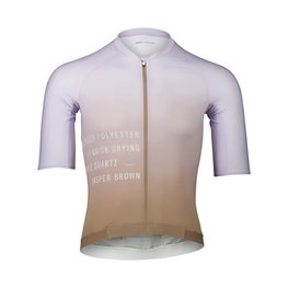 POC Cyklistický dres s krátkym rukávom - PRISTINE PRINT - hnedá/fialová