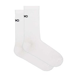 POC Cyklistické ponožky klasické - CADENCE ROAD LONG SOCKS - biela