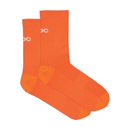 POC Cyklistické ponožky klasické - CADENCE ROAD SOCKS - oranžová