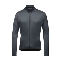 GORE Cyklistický dres s dlhým rukávom zimný - C3 THERMO - antracitová