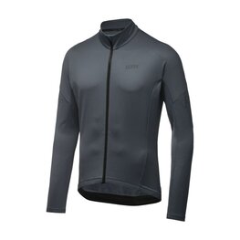 GORE Cyklistický dres s dlhým rukávom zimný - C3 THERMO - antracitová