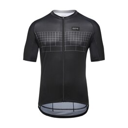 GORE Cyklistický dres s krátkym rukávom - GRID FADE 2.0 - čierna/šedá