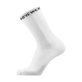 GORE Cyklistické ponožky klasické - ESSENTIAL MERINO - biela