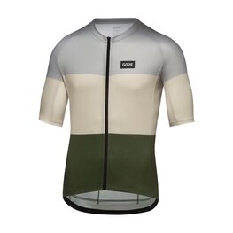 GORE Cyklistický dres s krátkym rukávom - SPIRIT STRIPES - svetlo modrá/zelená