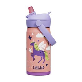 CAMELBAK Cyklistická fľaša na vodu - THRIVE FLIP STRAW KIDS VSS 0,35 L - oranžová/viacfarebná