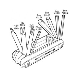 BLACKBURN Cyklistické náradie - GRID 8 - čierna