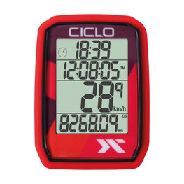 CICLOSPORT tachometer - PROTOS 205 - červená