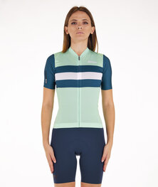 SANTINI Cyklistický dres s krátkym rukávom - ECO SLEEK NEW BENGAL - svetlo zelená/zelená