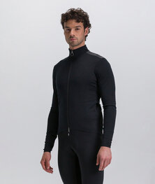 SANTINI Cyklistická zateplená bunda - ADAPT MULTI - čierna