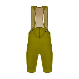 SANTINI Cyklistické nohavice krátke s trakmi - RTR - zelená