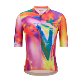 SANTINI Cyklistický dres s krátkym rukávom - UNICO - červená/žltá/oranžová