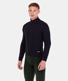 SANTINI Cyklistická zateplená bunda - RTR - čierna