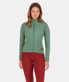 SANTINI Cyklistická zateplená bunda - RTR - svetlo zelená