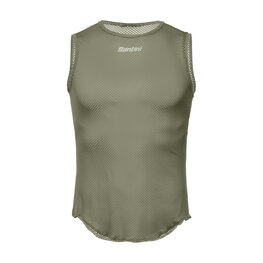 SANTINI Cyklistické tričko bez rukávov - LIEVE - zelená