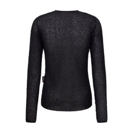 SANTINI Cyklistické tričko s dlhým rukávom - ALPHA - čierna