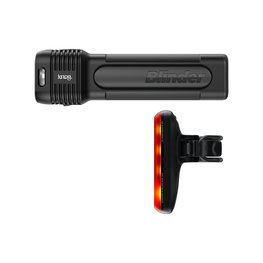 KNOG set svetiel - BLINDER PRO 1300/R150 - čierna