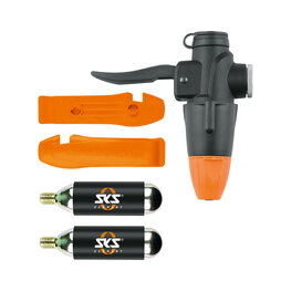 SKS príslušenstvo k pumpe - TUBELESS HEAD SET - čierna/oranžová