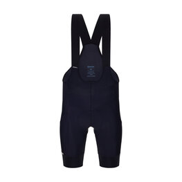 SANTINI Cyklistické nohavice krátke s trakmi - NOVA - čierna