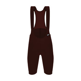 SANTINI Cyklistické nohavice krátke s trakmi - RTR - hnedá