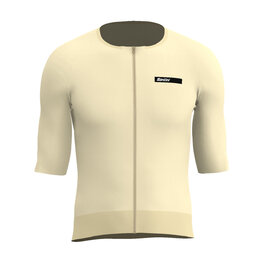 SANTINI Cyklistický dres s krátkym rukávom - AERO RACE - žltá