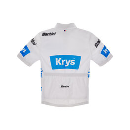 SANTINI Cyklistický dres s krátkym rukávom - TDF BEST YOUNG RIDER - biela