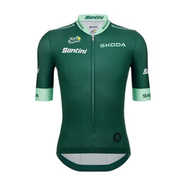 SANTINI Cyklistický dres s krátkym rukávom - TDF OFFICIAL BEST SPRINTER - zelená