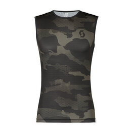 SCOTT Cyklistické tričko bez rukávov - UNDERWEAR CARBON - čierna/šedá