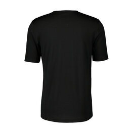 SCOTT Cyklistické tričko s krátkym rukávom - COMMUTER MERINO - čierna