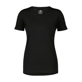 SCOTT Cyklistické tričko s krátkym rukávom - TEE COMMUTER MERINO W - čierna