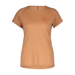 SCOTT Cyklistické tričko s krátkym rukávom - DEFINED MERINO TECH SS W - oranžová