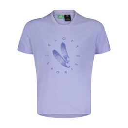 SCOTT Cyklistické tričko s krátkym rukávom - TRAIL FLOW 20 DRI SS JR - fialová