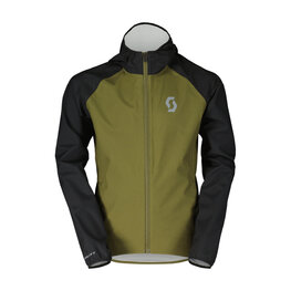 SCOTT Cyklistická vetruodolná bunda - WP JR - zelená/čierna