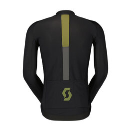 SCOTT Cyklistická vetruodolná bunda - RC PRO WARM HYBRID GTX WS - zelená/čierna