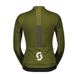 SCOTT Cyklistická vetruodolná bunda - RC PRO WARM GTX WS W - zelená/ružová