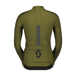 SCOTT Cyklistická vetruodolná bunda - RC PRO WARM HYBRID GTX WS W - čierna/zelená