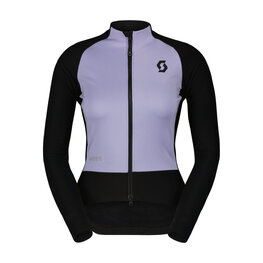 SCOTT Cyklistická vetruodolná bunda - RC PRO WARM HYBRID GTX WS W - čierna/fialová