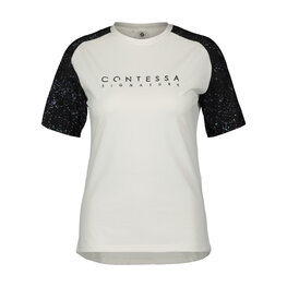 SCOTT Cyklistický dres s krátkym rukávom - TRAIL CONTESSA SIGN. SS W - biela