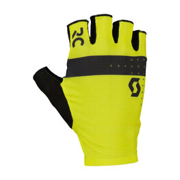 SCOTT Cyklistické rukavice krátkoprsté - RC PRO SF - žltá/čierna