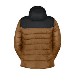 SCOTT Cyklistická zateplená bunda - INSULOFT WARM - čierna/hnedá