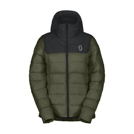 SCOTT Cyklistická zateplená bunda - INSULOFT WARM W - čierna/zelená