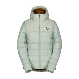 SCOTT Cyklistická zateplená bunda - INSULOFT WARM W - zelená/hnedá