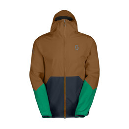 SCOTT vodeodolná bunda - EXPLORAIR LIGHT DRYO 2.5L - hnedá/modrá/zelená