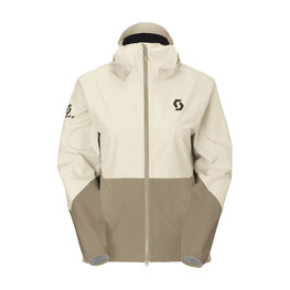 SCOTT vodeodolná bunda - EXPLORAIR LIGHT DRYO 2.5L W - biela/hnedá