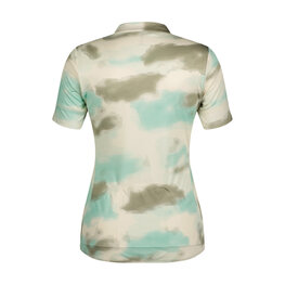 SCOTT Cyklistický dres s krátkym rukávom - ENDURANCE 10 W - biela/zelená