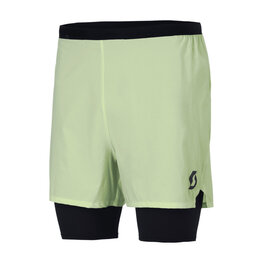 SCOTT Cyklistické nohavice krátke bez trakov - HYBRID ENDURANCE TECH - žltá/čierna