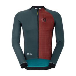 SCOTT Cyklistická vetruodolná bunda - RC PRO WARM GTX WS-REMIX - zelená/červená