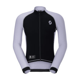 SCOTT Cyklistický dres s dlhým rukávom zimný - RC PRO WARM REMIX - čierna/fialová