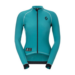 SCOTT Cyklistický dres s dlhým rukávom zimný - RC PRO WARM REMIX W - zelená